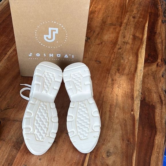 Joshua Sanders Mixed Leather Embossed Sneakers, Size 9.5 (EU 40) - Picture 5 of 6